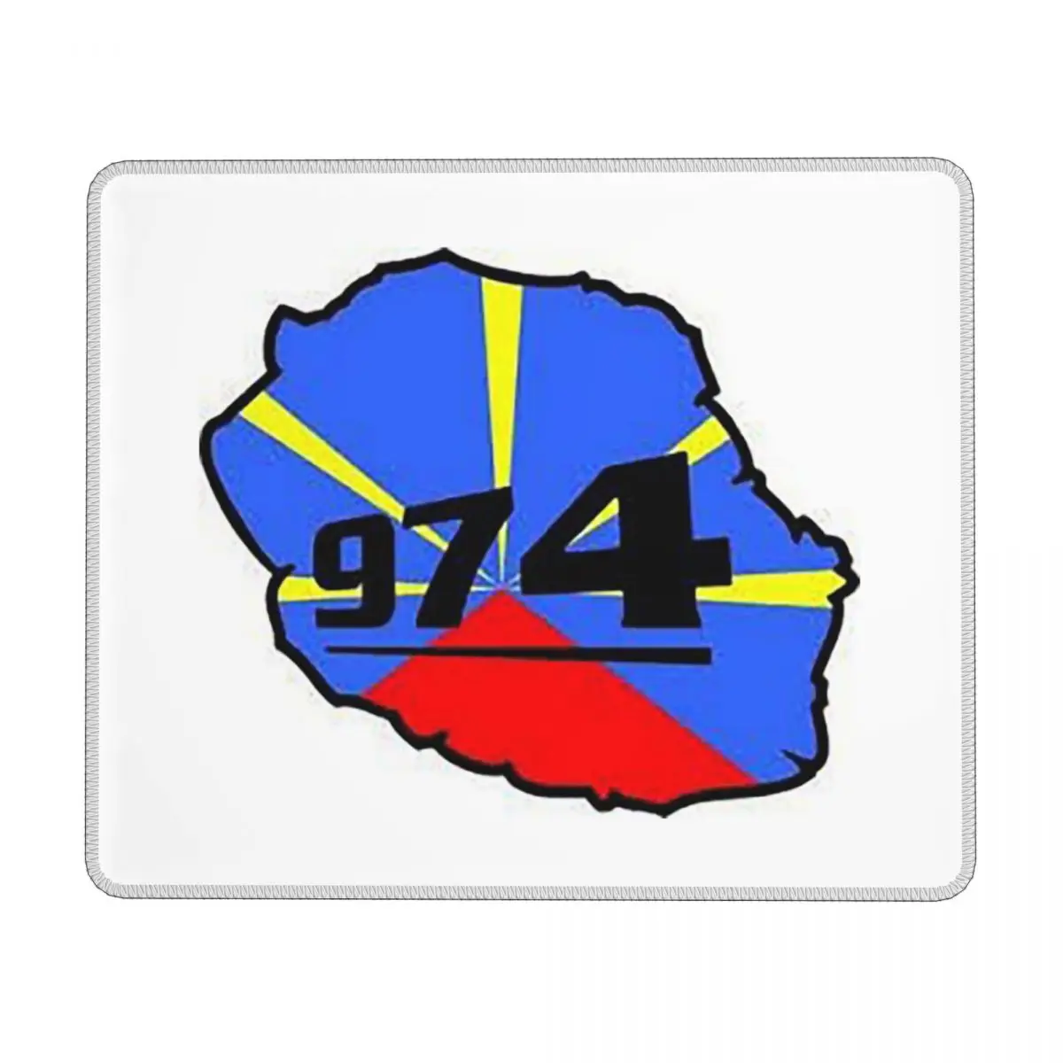 974 Reunion Island Flag Mouse Pad Computer Keyboard Mouse Mat Gamer Laptop Desk Mat Office Accessories Table Mats