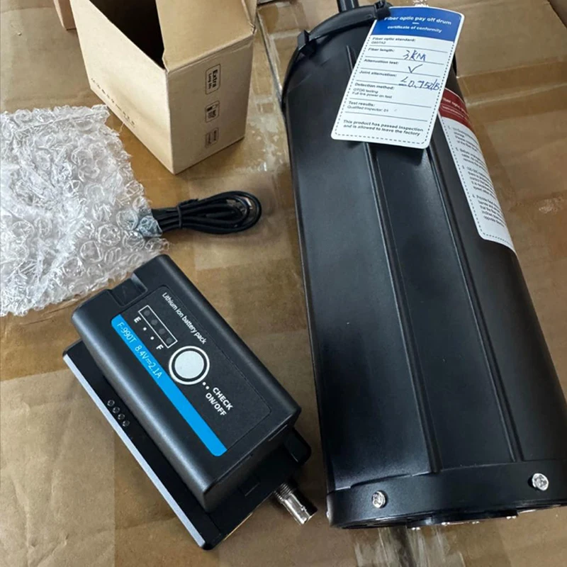 

FPV Optical Fiber Module Sky End 2KM-30KM 0.3mm Light Fiber Optic Optional Ground End Module Wireless Control for RC FPV Drone