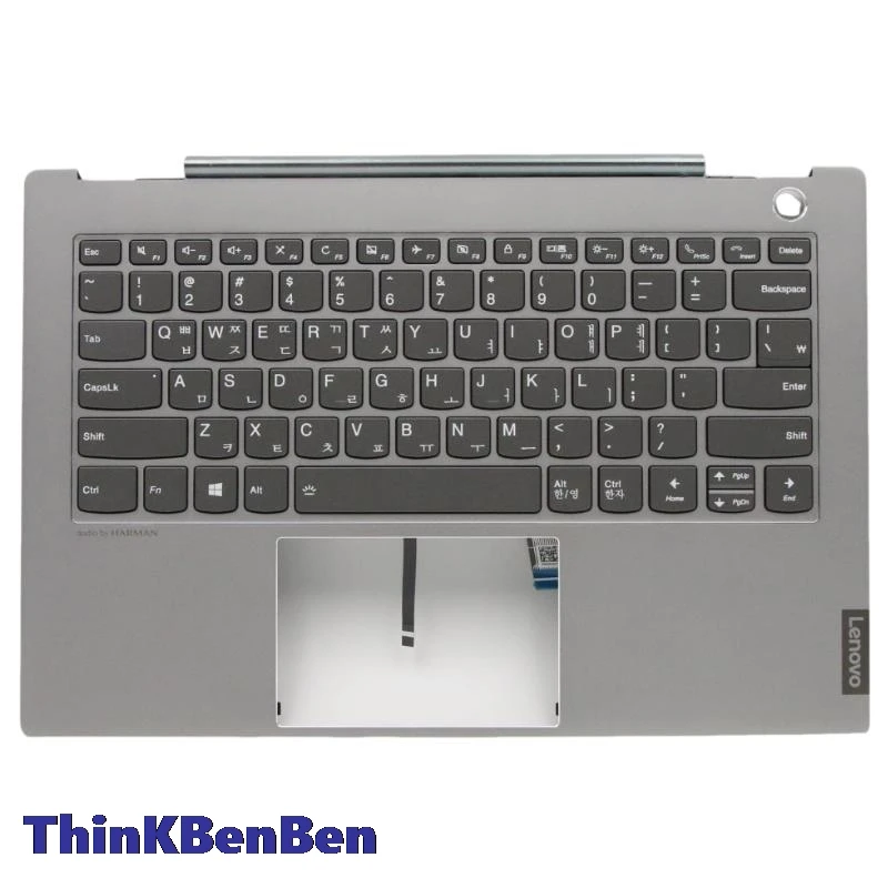 KR Korean Mineral Gray Keyboard Upper Case Palmrest Shell Cover For Lenovo ThinkBook 14s IML 5CB0W44209