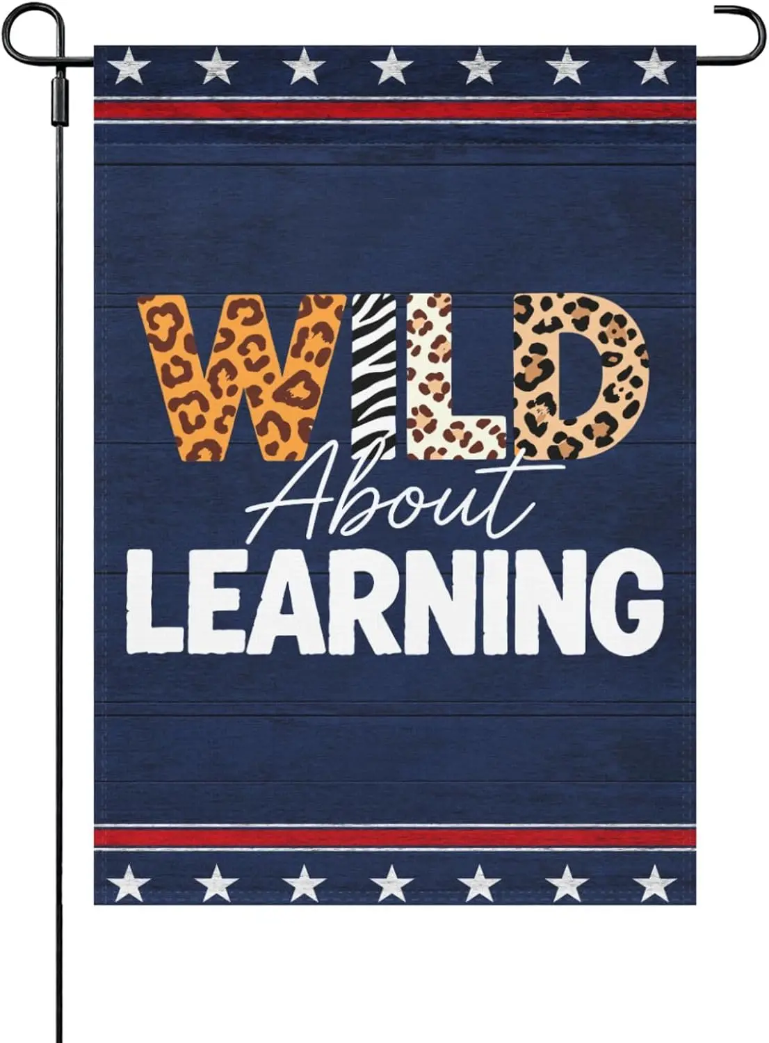 Wild About Learning Flags Inspirational Banners For Beach xxl