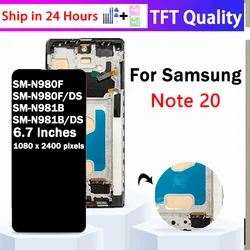 Note20 Display Screen With Frame For Samsung Note 20 5G N980F N981B LCD Display Touch Screen Assembly Replacement