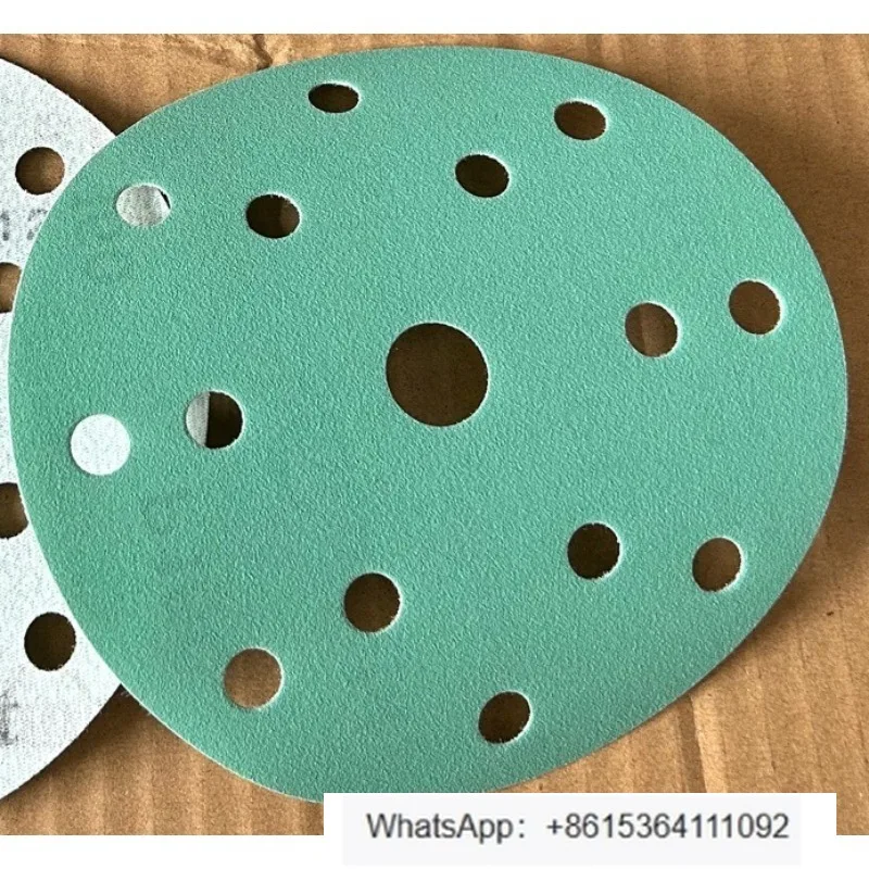 

Flocking sandpaper 6 inch 15 hole car dry sanding paper film substrate
