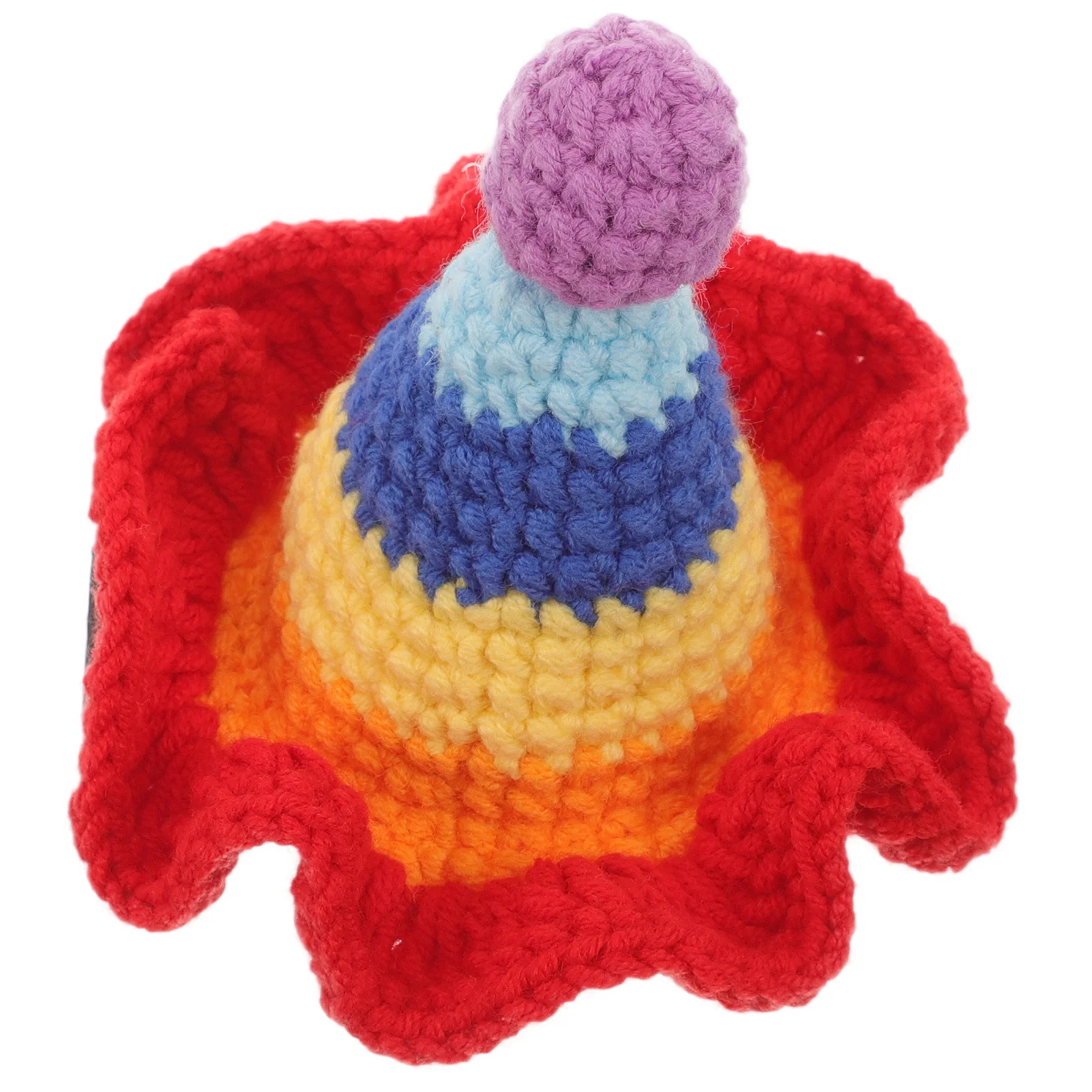 

Hat Shape Hair Clip Colorful Crochet Woolen Knitting Sweet Barrettes Party Hair Accessories for Sweet Barrettes