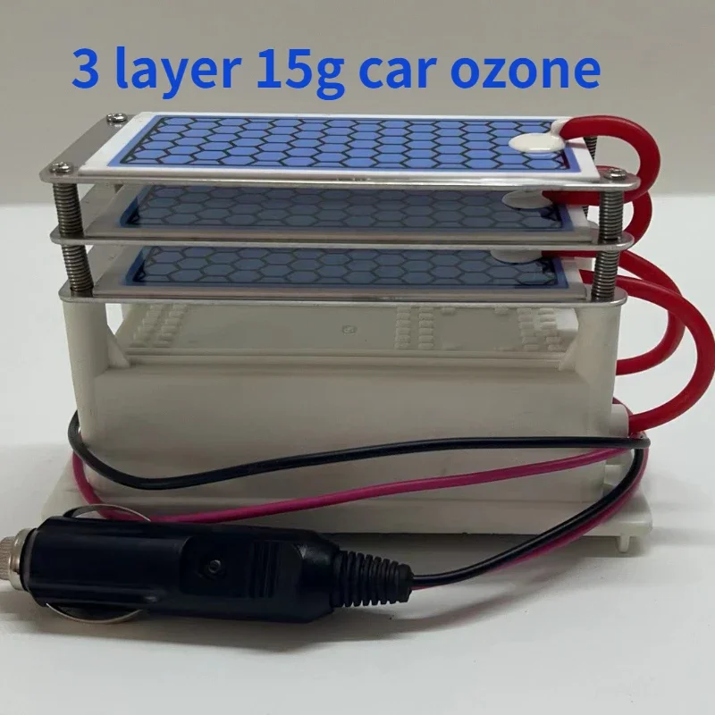 12v 15g Car Air Purifier  Ozone Generator 3 Layer Ozone Ceremic Plate Air Ozonizer Ozonator Ionizator