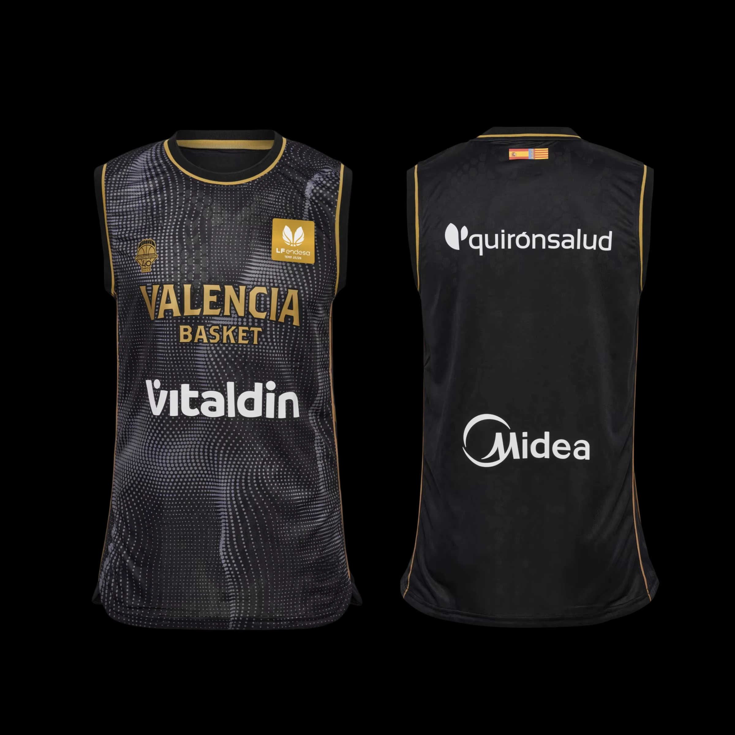 2026/27 ACB Valencia Unisex Basketball Trikot Weste, Ärmellose Atmungsaktive Mesh-Weste für Familien-Matching – Detail 3