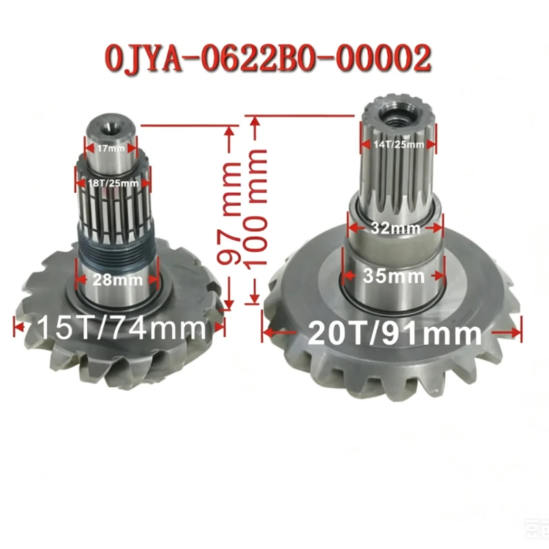 Original Bevel Gear Comp Assy 2018-Up For CFMOTO CForce ZForce UForce 800 850 950 1000 X8 X10 Overland UTV ATV 0JYA-0622B0-00002