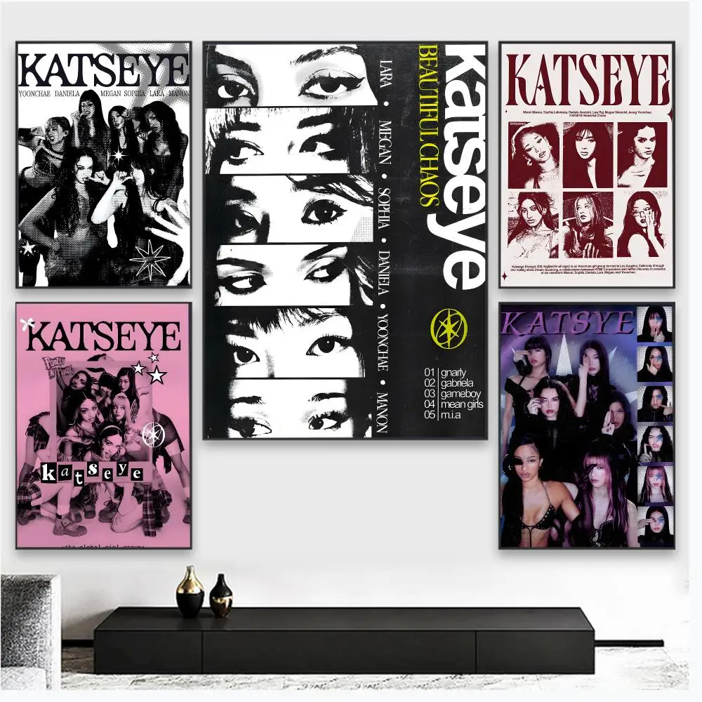 K-KATSEYEs SINGER POP Poster Wall Art Poster Pictures, Aesthetic Home Decor For Living Room Bedroom Office