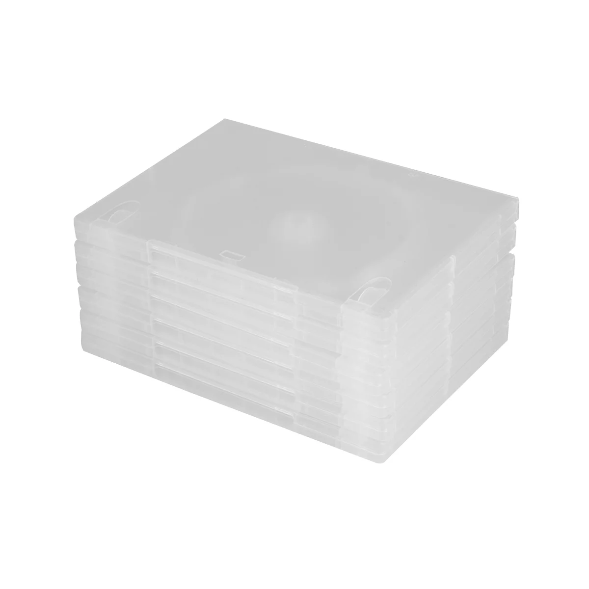 6PCS CD Storage Box Transparent DVD Case CD Package Portable for Home Cinema - Single Disc CD box CD storage holder