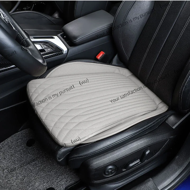 For Tesla Car Cushion Nappa Leather Breathable Non-slip Car Seat High Rebound Pad Seat Cushion Four seasons Universal Auto Seat