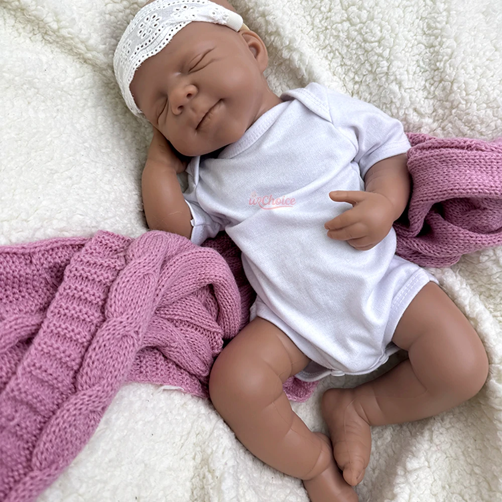 47 سم إغلاق العيون باسكال الصلبة السيليكون تولد من جديد طفل فتاة / صبي قابل للغسيل لمسة ناعمة مصنوعة يدويا دمية بيبي لجميع الفنان