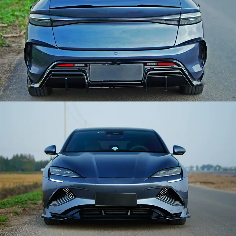 For SEAL EV 22-25 modified Gloss black Front lip Rear lip Side skirt Tail Wing spoiler Surround Car AccessoriesBody Kit 4