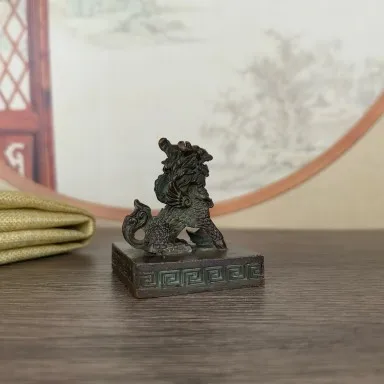 Ancient Craftsmanship Kirin Dao Jiutian Xuannv Seal, Decoration, Ruler, and Paper Weighting