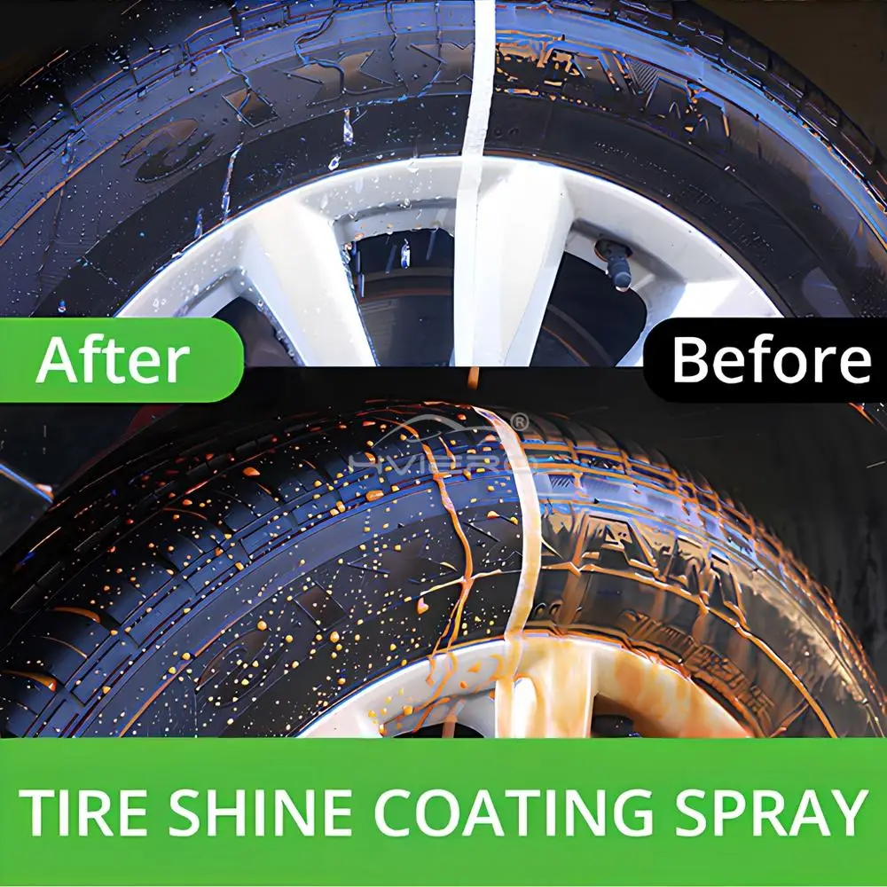 50/100ML Tyre Gloss Tire Coating Spray Hydrophobic Sealant Wax for Car Wheel Auto Re-black Shine Chemistry Filler Rust Removal