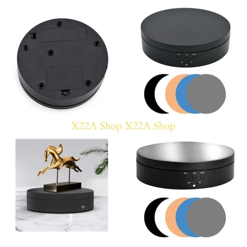 Unique Motorized Rotating Turntable Photography Rotating Display Stand Revolving Stand for Jewelry, Model, Collectible Display