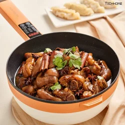 Multifunctional electric pot new household electric frying pan frying non-stick pan steaming frying mini electric cooker