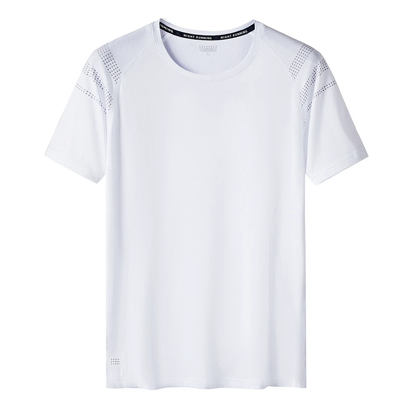 Quick Dry Sport T Shirt Men\'S 2024 Short Sleeves Summer Casual White Plus OverSize 6XL 7XL 8XL 9XL Top Tees GYM Tshirt Clothes