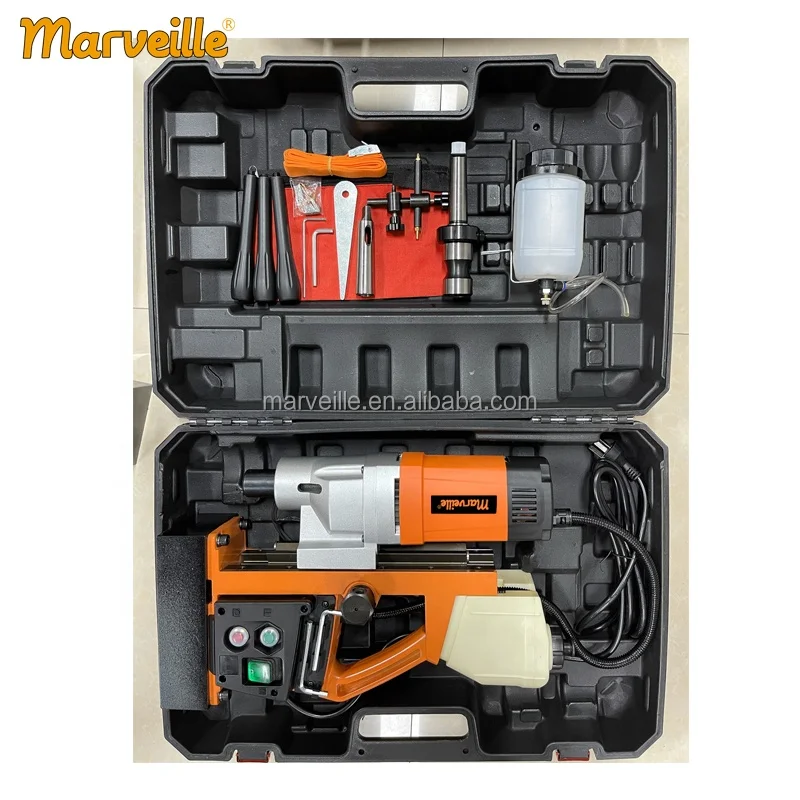 Marveille MW-N50C 50mm good quality mag drilling tool small magnetic drill for construction site metal drilling