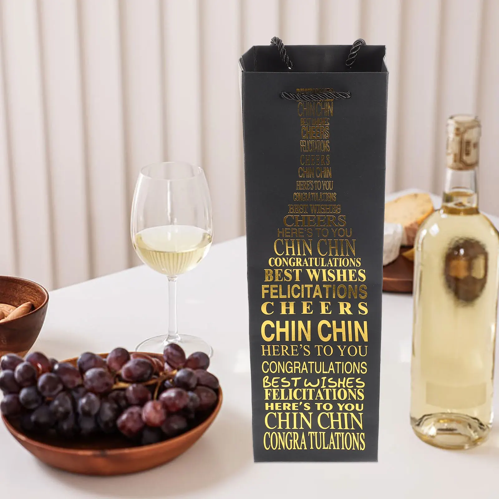 

10 Pcs Gift Bag for Red Paper Bottle Bags Party Favour Present Christmas Travel