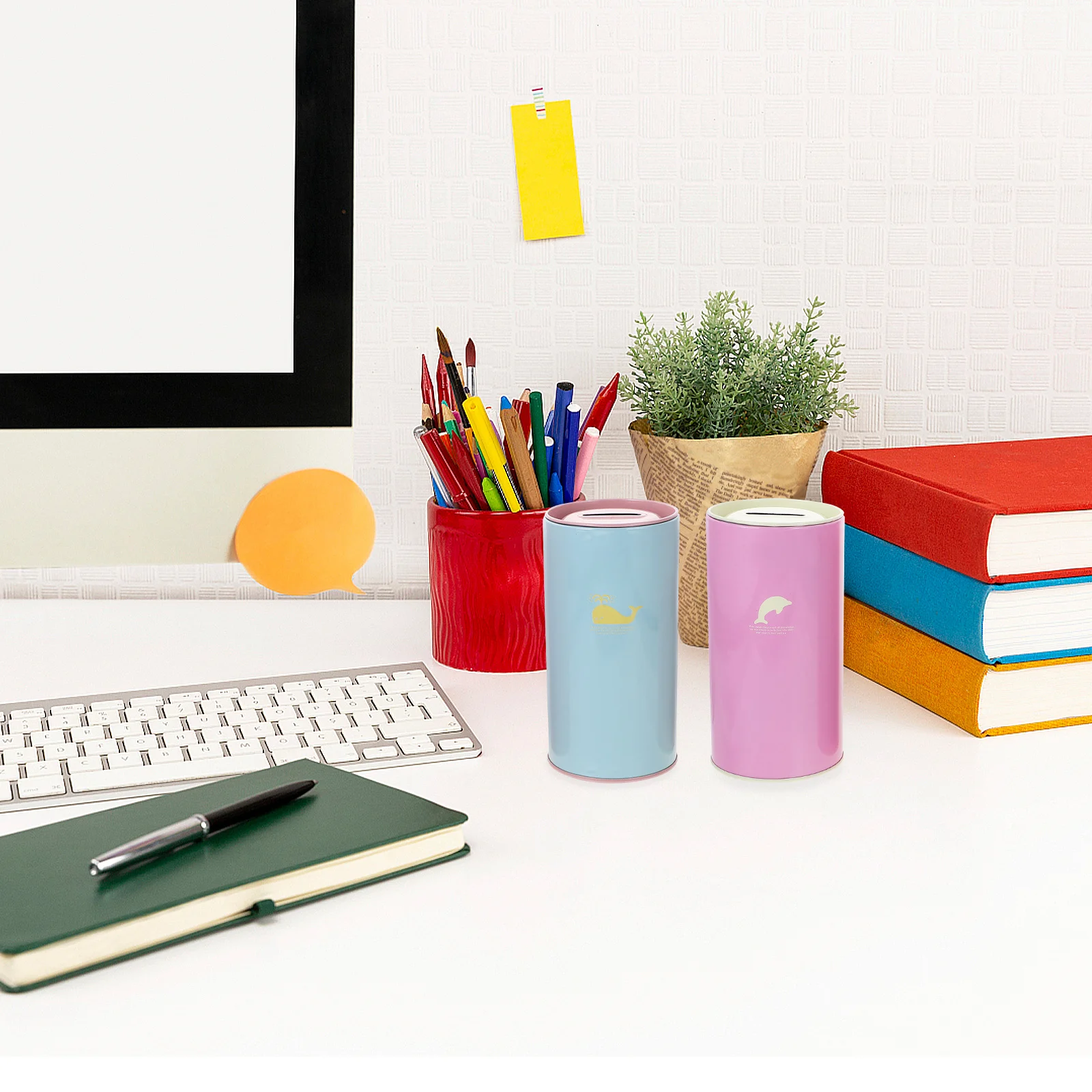 4 قطعة نمط الكرتون حصالة على شكل حيوان صفيح توفير وعاء صندوق معدني للعملات المعدنية يحفز توفير للأطفال البالغين حصالة على شكل حيوان