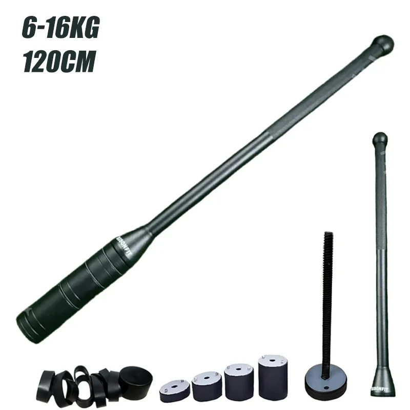 Adjustable Fitness Clubbell Indian Club Iran Bar Forearm Arm Exerciser Wrist Strength Training Non-slip Dumbbells Stick Gym Home