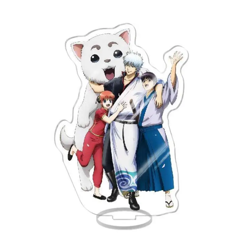 Gintama Anime Sakata Gintoki Shimura Shinpachi Kagura Acrylic Standing Sign Cartoon Hijikata Toushirou Desktop Decoration