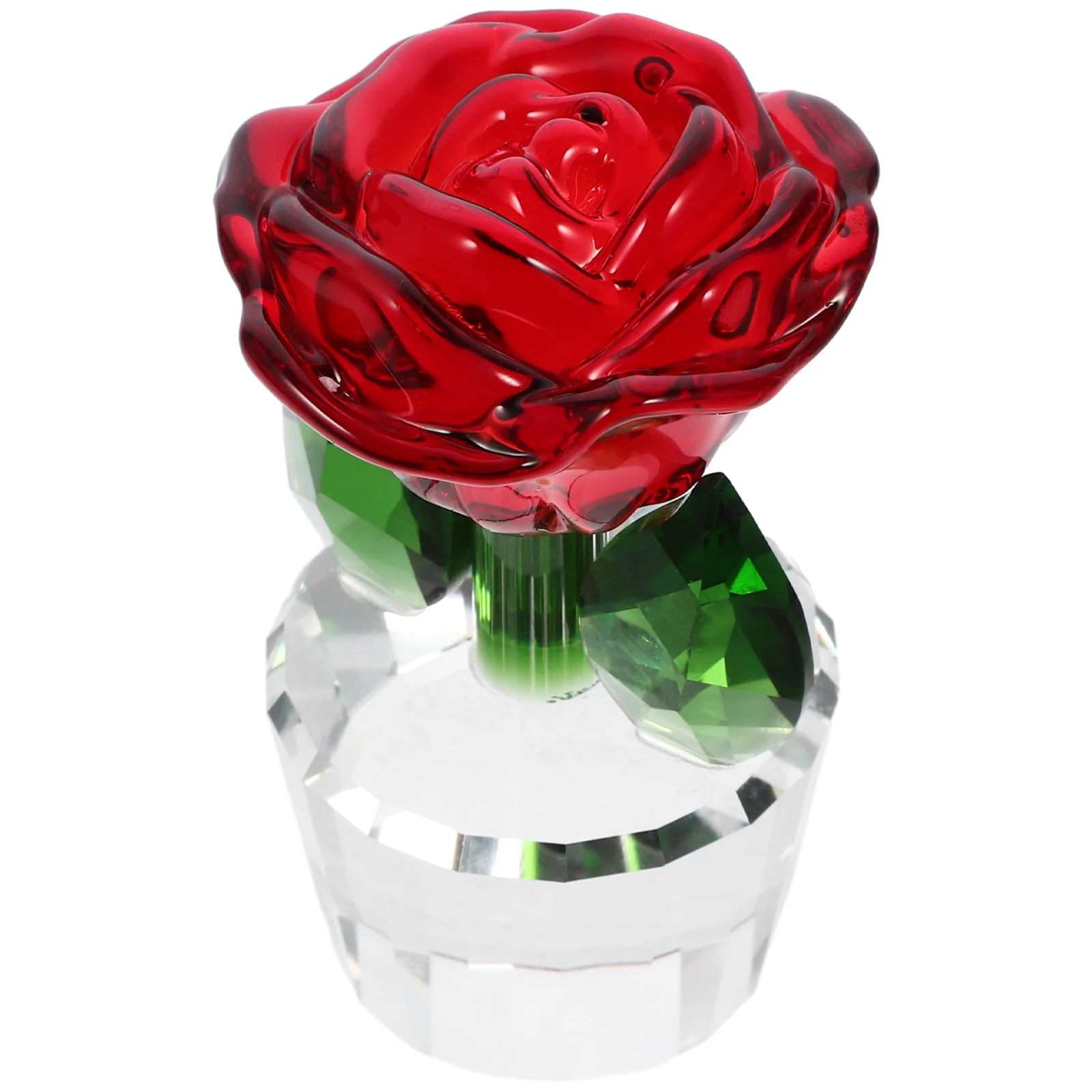 

Anniversary Rose Crystal Flower Home Tabletop Ornament Artificial Flowers for Decoration