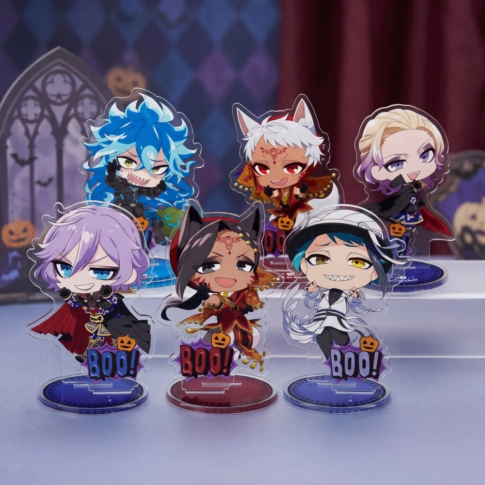 10CM Twisted Wonderland  Acrylic Stand Keychain Idia Jamil Floyd Fantasy Costume Character Game Collectible Table Accessory
