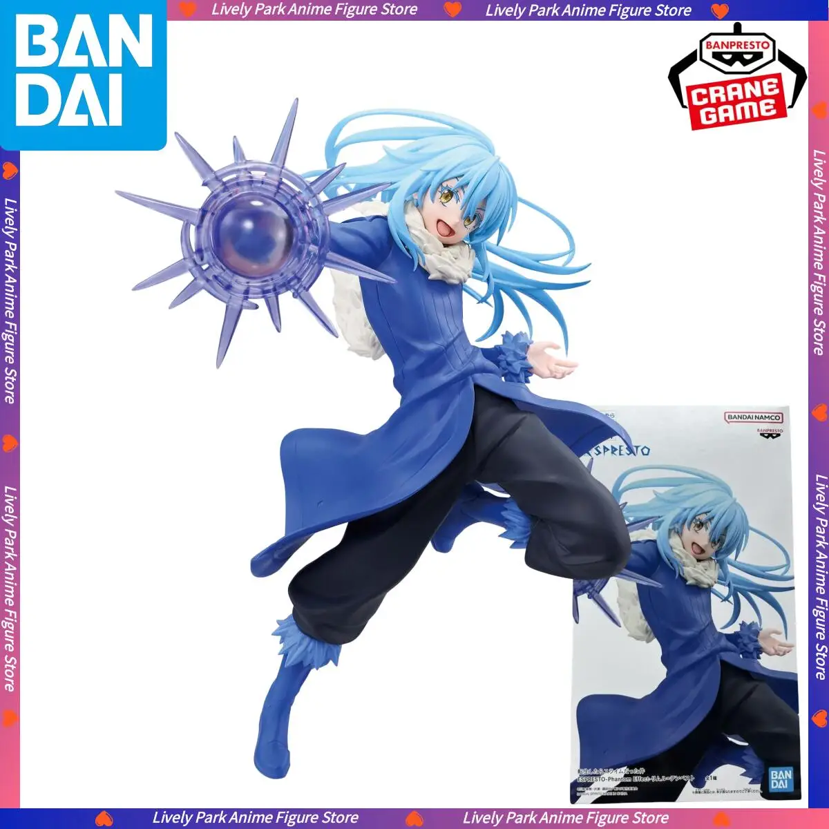 BANDAI Original Box That Time I Got Reincarnated As A Slime ESPRESTO-Phantom Effect Rimuru Tempest Action Figure Model Toy Gifts
