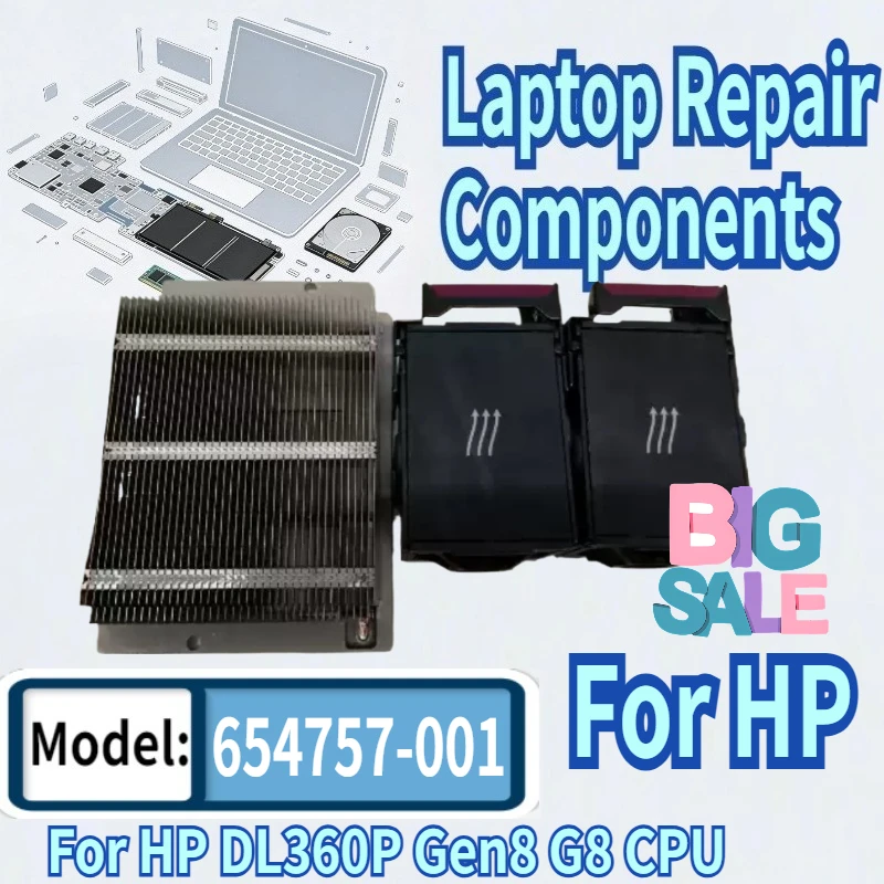 95% New For HP DL360P Gen8 G8 CPU Heatsink 670527-001 653235-001 670748-001 Cooling Fan 732136-001 697183-003 696154-001