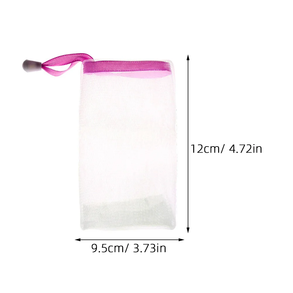 

Soap Mesh Bubble Net Drawstring Holder Pouch Storage Portable Lightweight Durable Soap Mesh Holder Long Lasting