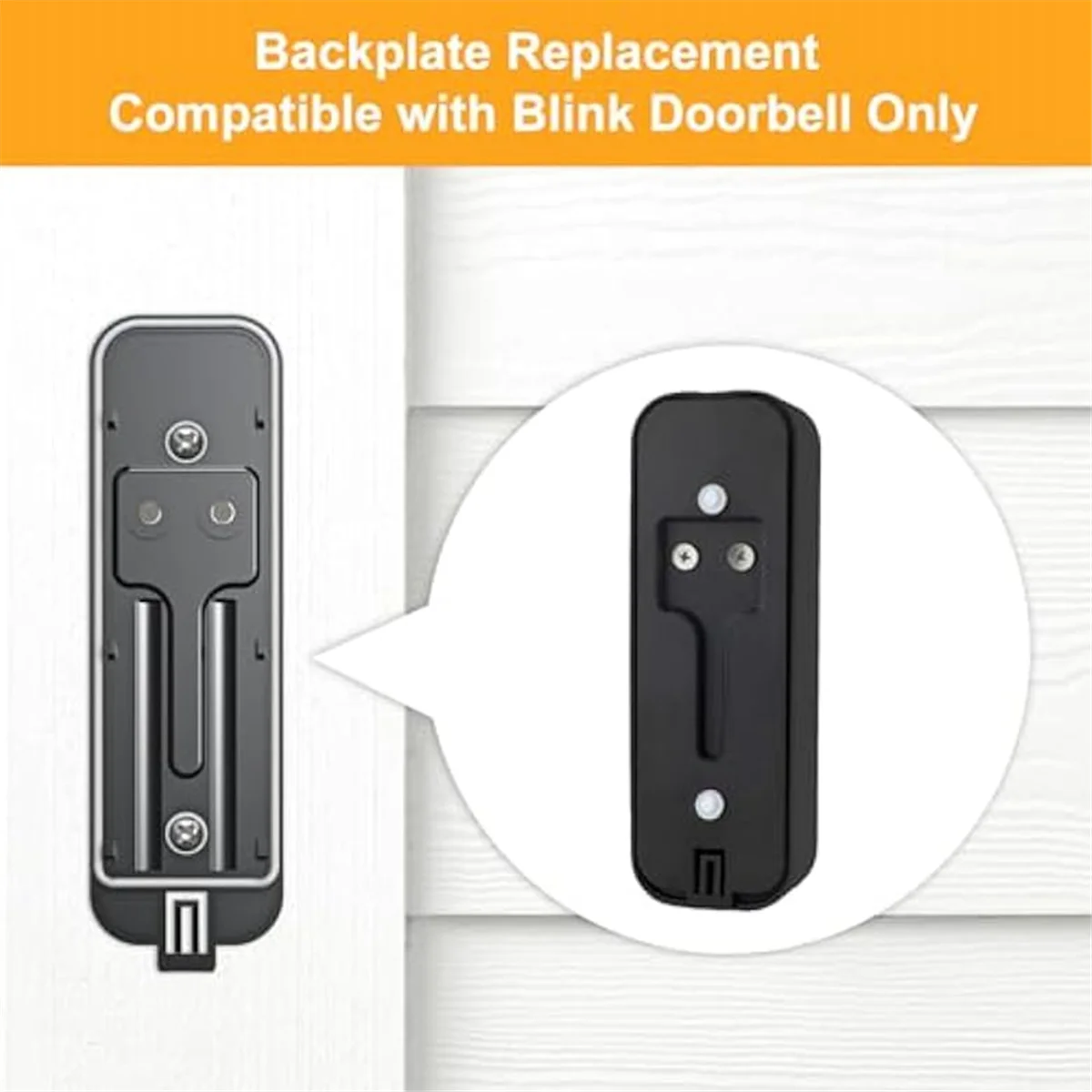 

FZFZ 3Pcs for Blink Door Bell Backplate Replacement, Back Plate Part for Blink Video Doorbell, with Mount Accessory