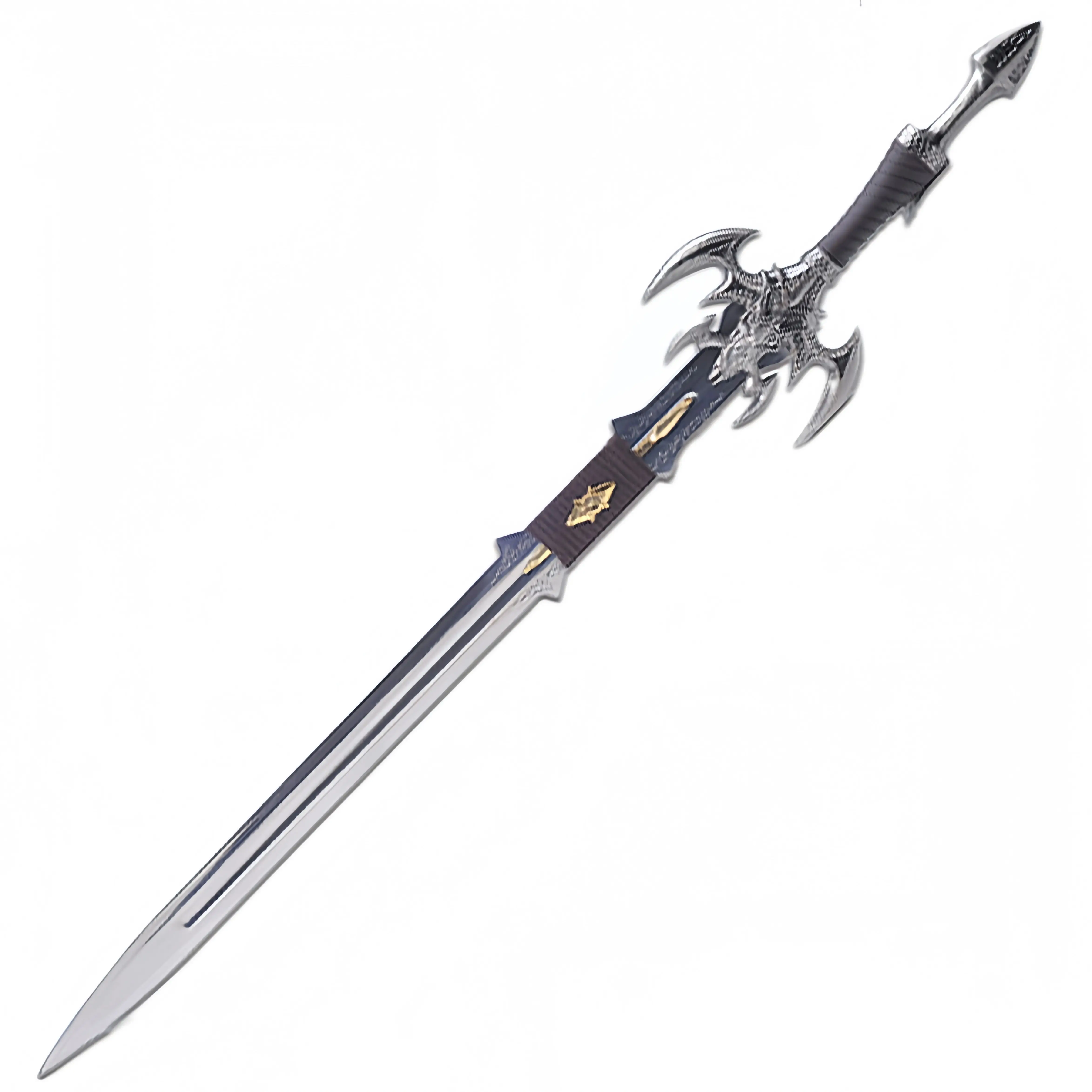 

Dark Elf Excalibur-Stainless Steel Hand Forged with Exquisite Details - Cosplay Props Anime Game All-Metal Sword