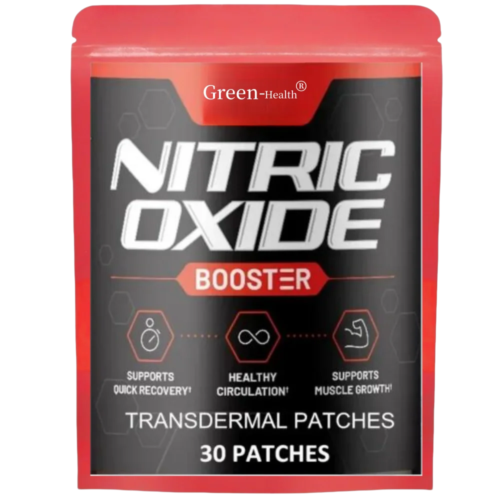 Nitric Oxide Booster Transdermal Patches, Performance Formula for Stamina & Endurance, 30 Patches One Month Supply