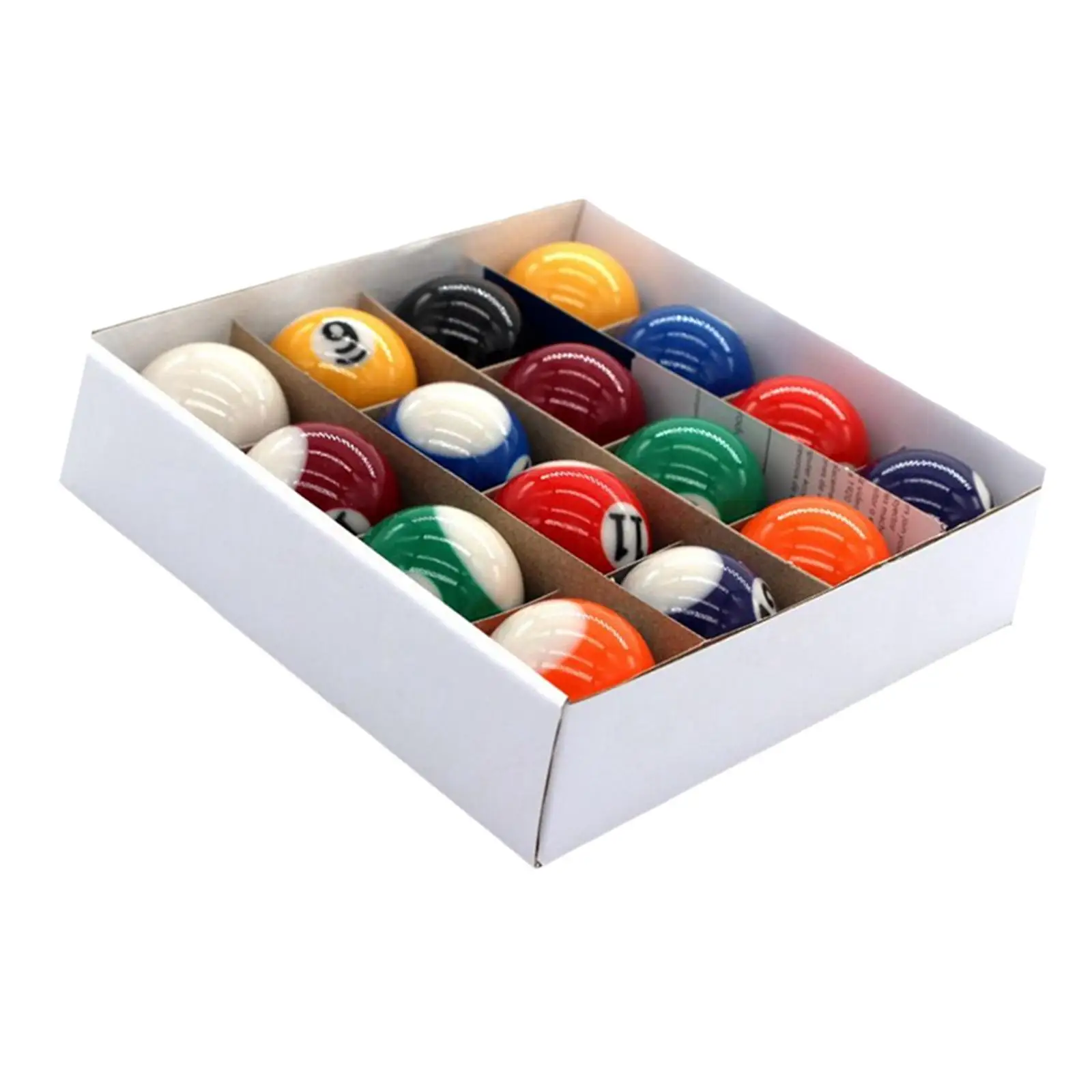 16 Pieces Mini Billiard Balls Pool Table Balls Kids Toys for Game Rooms Accessories