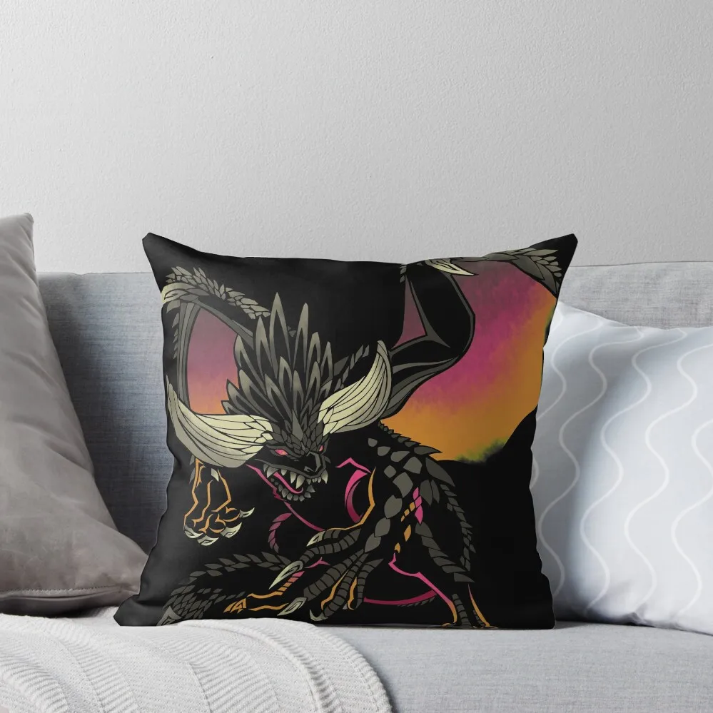 

Nergigante - Monster Hunter World Throw Pillow Christmas Pillows Pillow Decor Sofa Pillow Cover