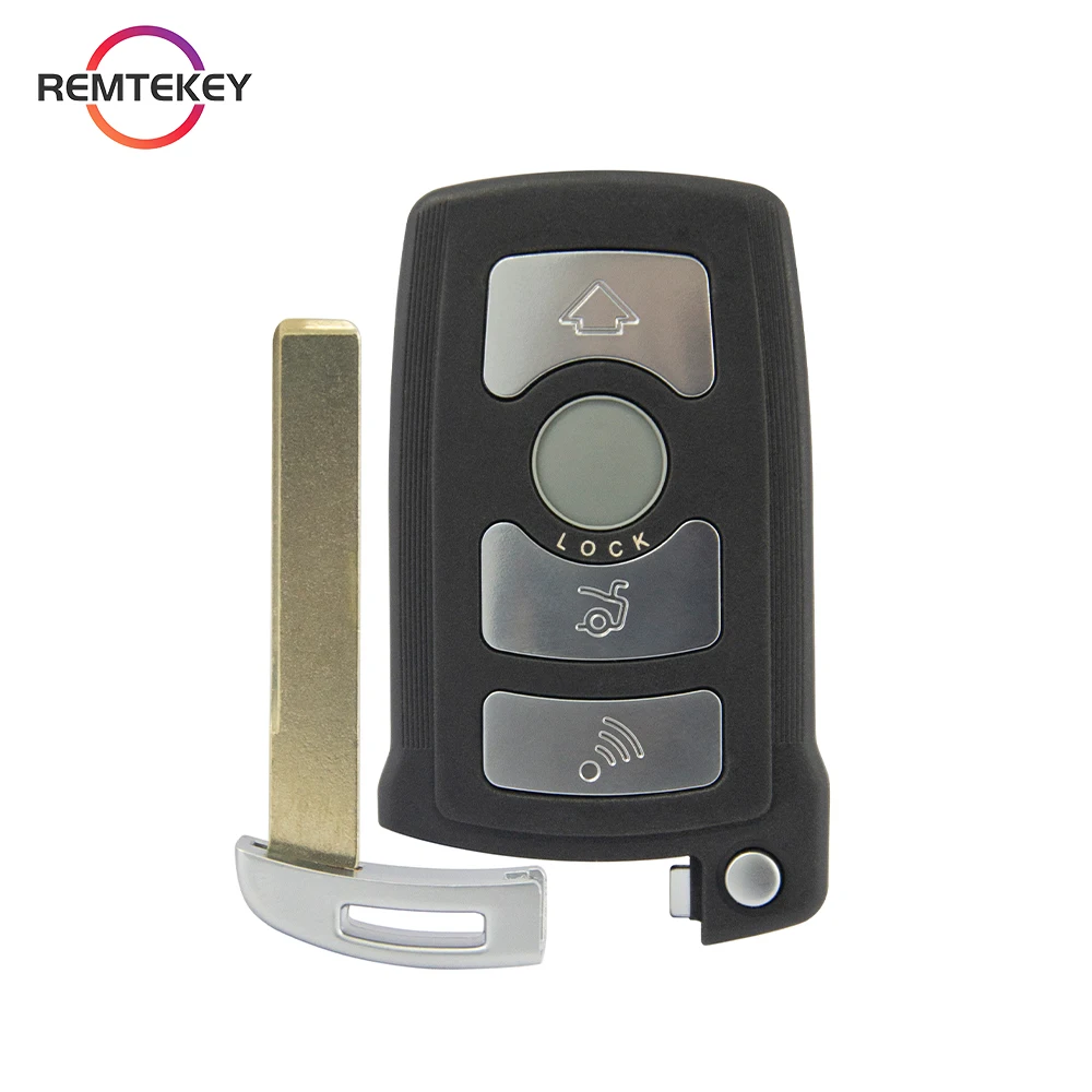 Remtekey Smart Remote Key 4 Button 315/434/868/315LP Mhz ID46-Hitag2-PCF7953 Chip for for BMW 7 Series 2002-2008