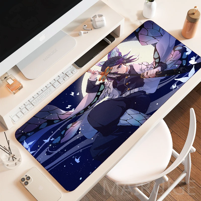 Demon Slayer Zenitsu Mousepads Gaming Accessories Kimetsu No Yaiba MousePad  Gamer 40*90cm Large Desk Mat XXL Keyboard Mouse Pad