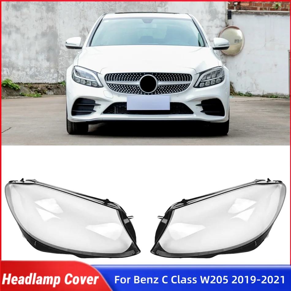 

For Mercedes Benz C Class W205 2019 2020 2021 Automotive Parts and Accessories Lights Lens Shell Headlights Cover