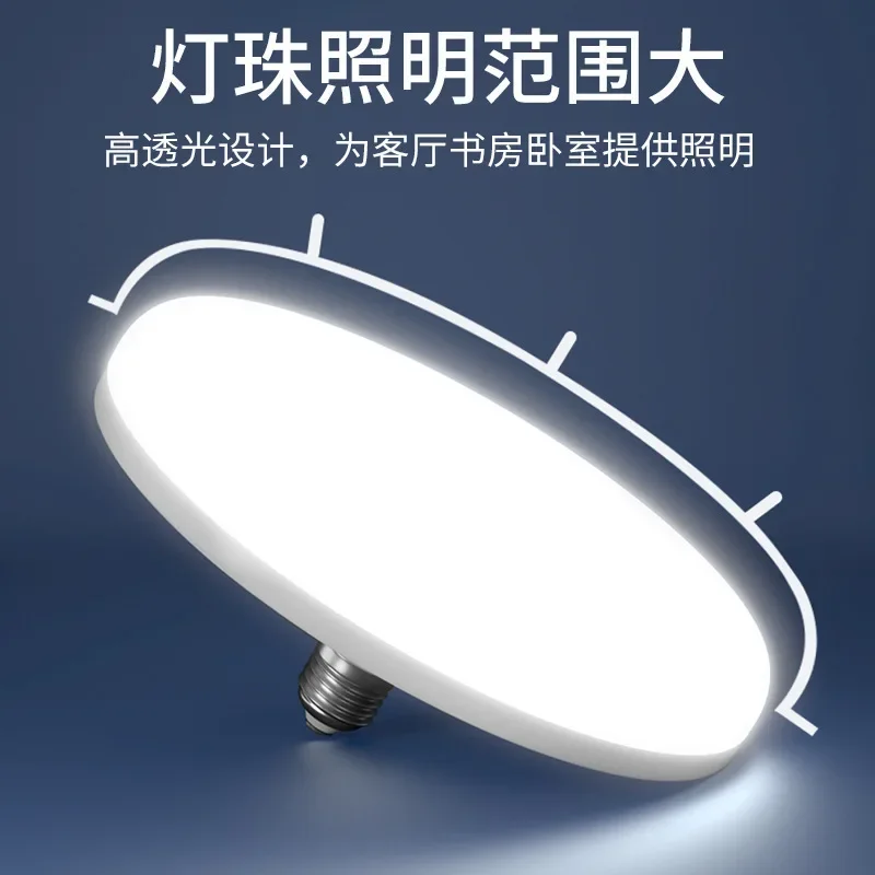 Imagem -03 - Impermeável Tri-prova Flying Saucer Light Lâmpada Led de Alta Potência Economizadora de Energia Garagem e Jardim em Casa 15w68w E27