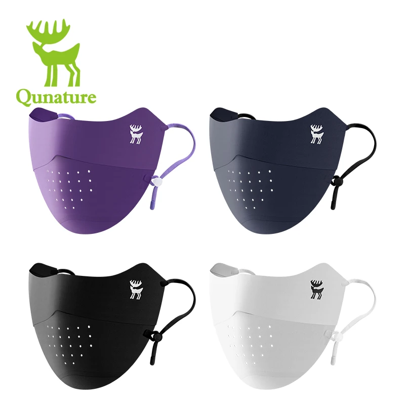 

Qunature солнцезащитная маска с защитой от ультрафиолета, защита углов глаз, дышащая 3d маска из ледяного шелка для занятий спортом на открытом воздухе, походный поход