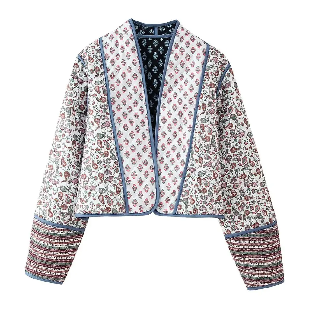 

Женское стеганое хлопковое пальто в европейском и американском стиле 24CC5733, двусторонняя куртка на хлопковой подкладке Ma Xun