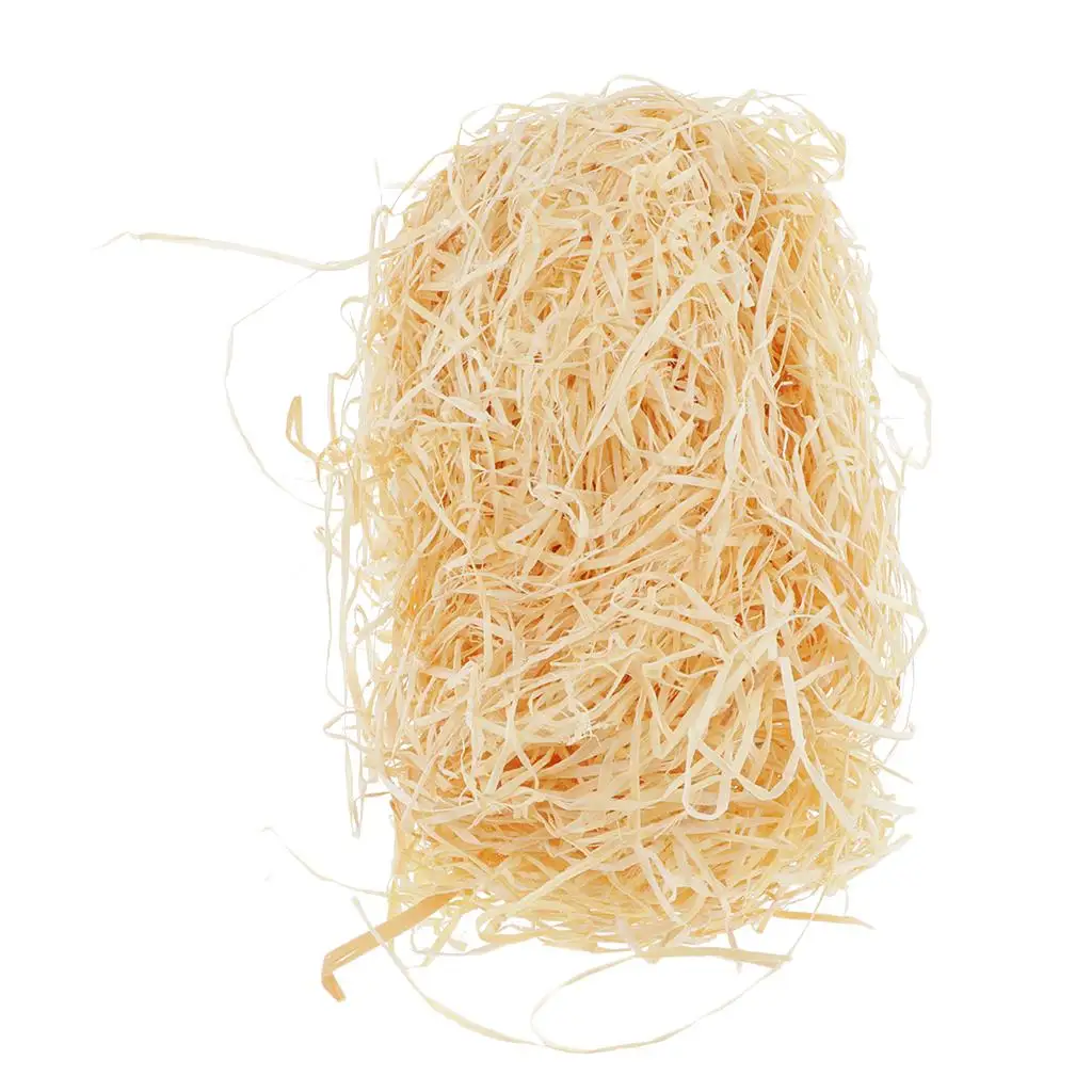 Relleno de lana de madera de 225g, relleno de madera triturada, rellenos Excelsior naturales, bandeja de regalo, ropa de cama para mascotas, virutas de madera seca