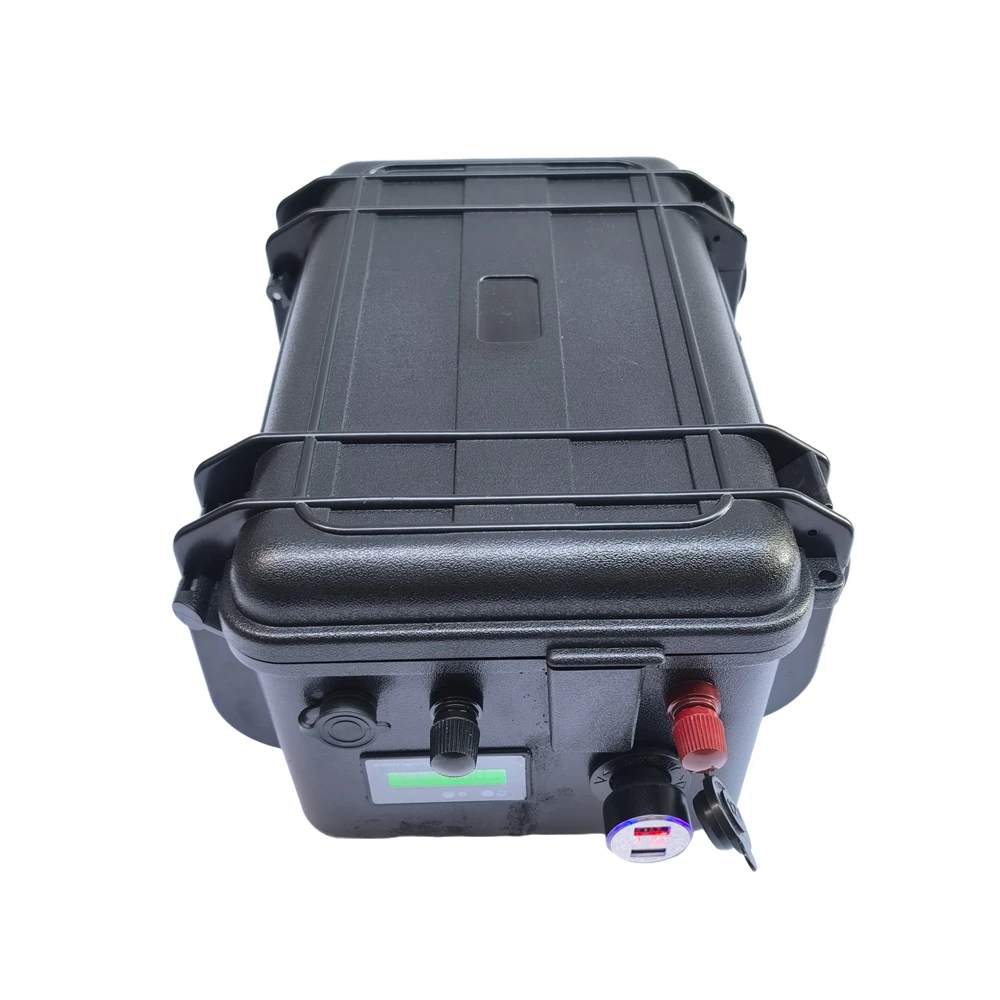 12v 150AH 80Ah LiFePO4 Battery 12.8v Multifunctional Portable suitcase Camp Inverter Car lighter Batteries Duty-free