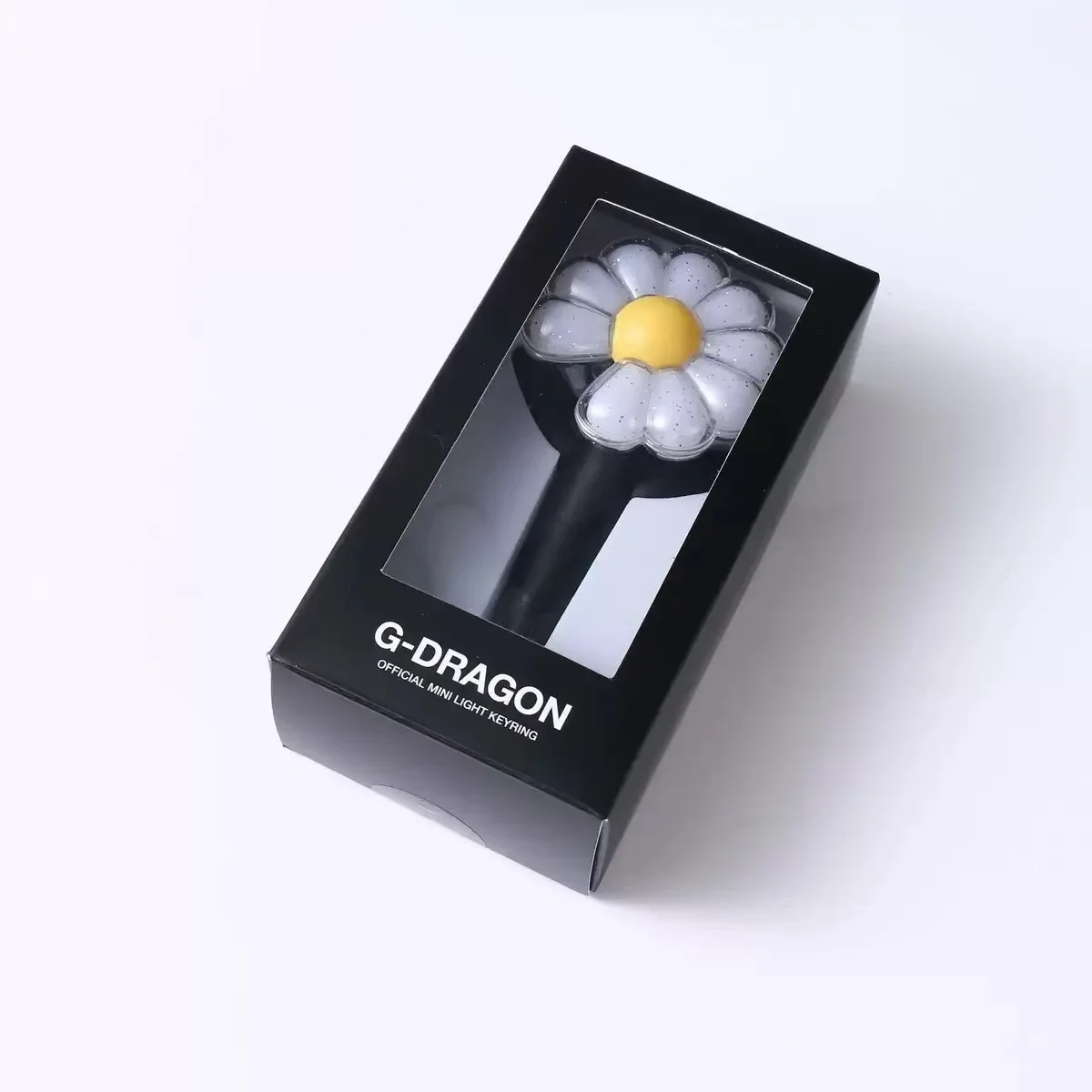 

KPOP Idol G-Dragon Mini Daisy Lightstick Keychains Glow Acrylic Support Stick Keyring Pendant Accessories Key Chains GD Fan Gift