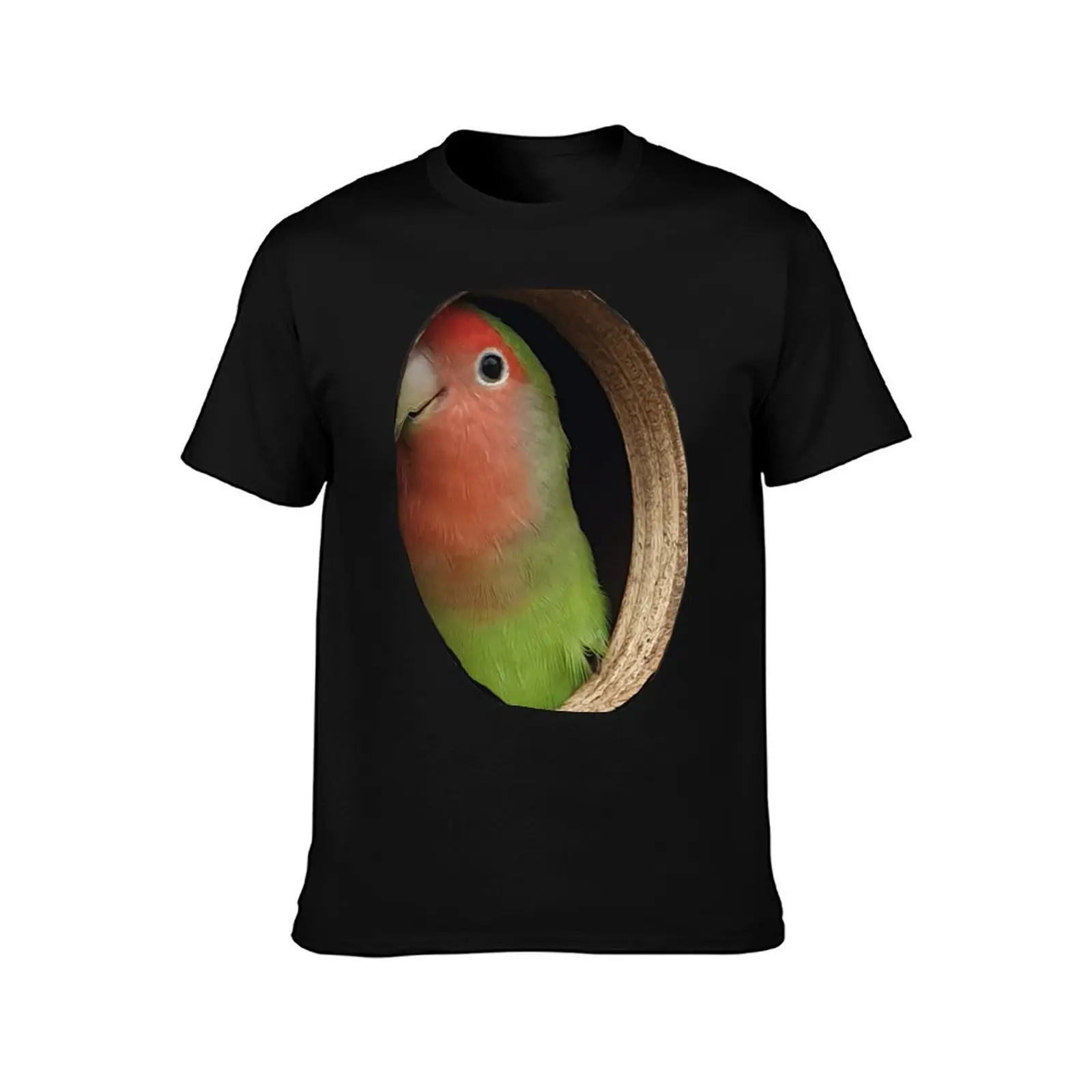 Parakeet-Optical Illusion T-Shirt cotton tshirt 100% T-Shirt
