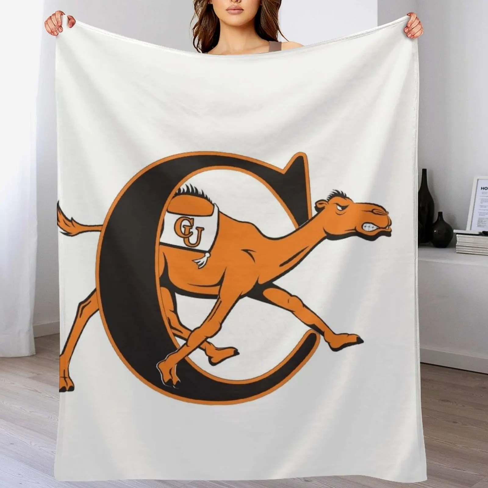 

Campbell Fighting Camels Throw Blanket Luxury Designer heavy to sleep Plush Thins Blankets
