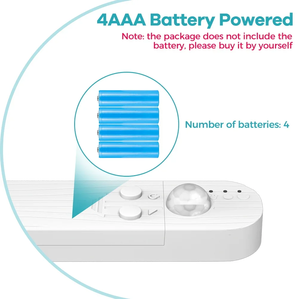 LED Under Cabinet Light Strip PIR Motion Sensor Auto On/Off Dimmable Closet Lamp Bar 5V Stairs Kitchen Wardrobe Pantry Lighting