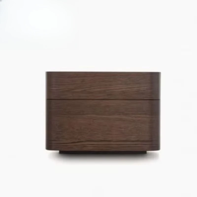 

Nordic walnut modern bedside table foldable bedside table Japanese hotel apartment bedroom marble furniture