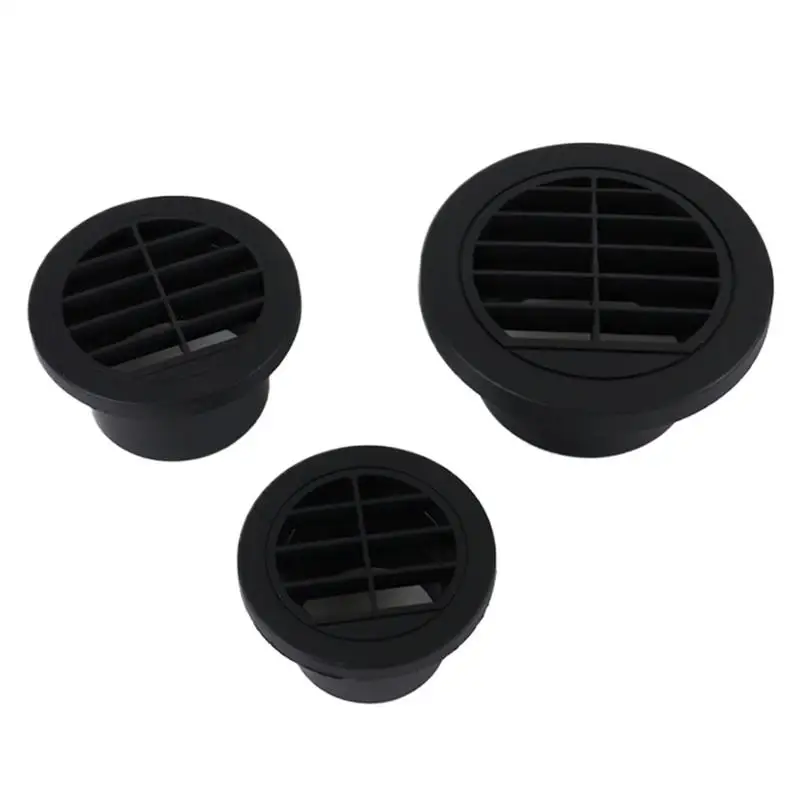 

60/75/90mm Car Heater Duct Flat Air Outlet Grille Parts Parking Heater Air Outlet 360 Degrees Rotatable Water Heater Vent Pipe