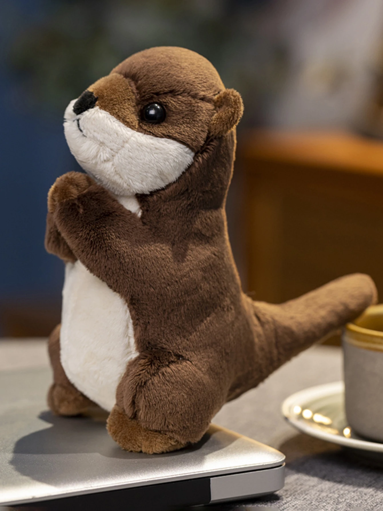 Blessed Otter Plush，Otter Stuffed Animals Cute Soft Otter Plushie Wildlife Animals Otter Plush Gift Room Decor